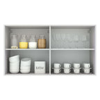 Gabinete Superior 120 cm 2 Puertas Blanco/Gris Agata Madesa