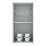 Gabinete Superior 35 cm 1 Puerta Agata Blanco/Gris