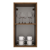 Gabinete Superior 35 cm 1 Puerta Agata Marrón/Gris