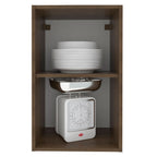 Gabinete Superior 40 cm 1 Puerta Marrón/Negro Glamy Madesa