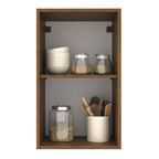 Gabinete Superior 40 cm 1 Puerta Marrón/Gris Agata Madesa