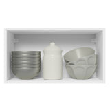 Gabinete Superior Madesa Acordes 100% MDF 60 cm 1 Puerta Basculante Blanco/Marrón
