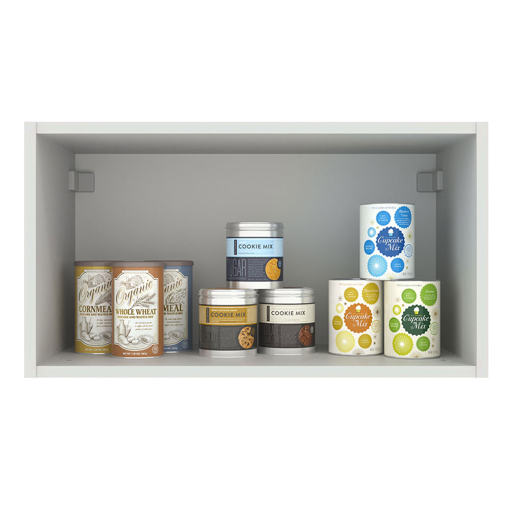 Gabinete Superior 60 cm 1 Puerta Abatible Agata Blanco/Gris