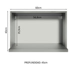 Gabinete Superior para Horno 60 cm Gris Madesa