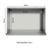 Gabinete Superior 1 Compartimento para Horno Gris