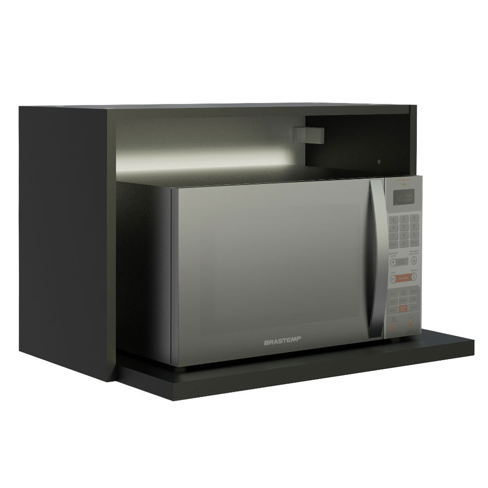 Gabinete Superior para Horno 60 cm Negro Madesa