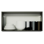 Gabinete Superior 70 cm 1 Puerta Abatible Negro Reims Madesa