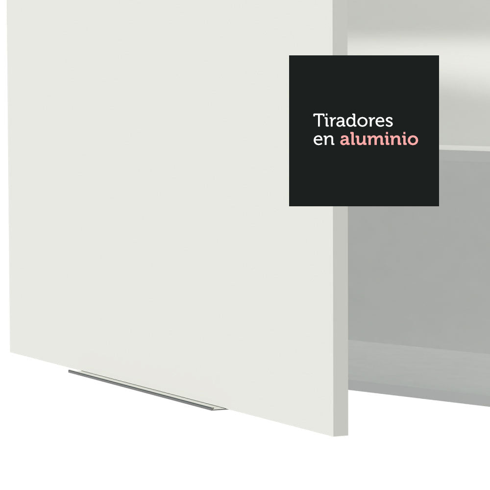 Gabinete Superior Esquinero 166 cm 1 Puerta 3 Nichos Blanco Stella Madesa