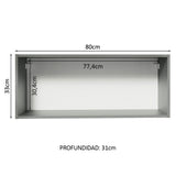 Gabinete Superior 80 cm 1 Puerta Abatible Nice Gris