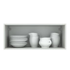 Gabinete Superior 80 cm 1 Puerta Abatible Blanco/Gris Agata Madesa