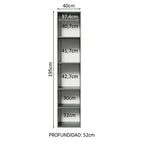 Despensero 40 cm 2 Puertas Gris Nice Madesa