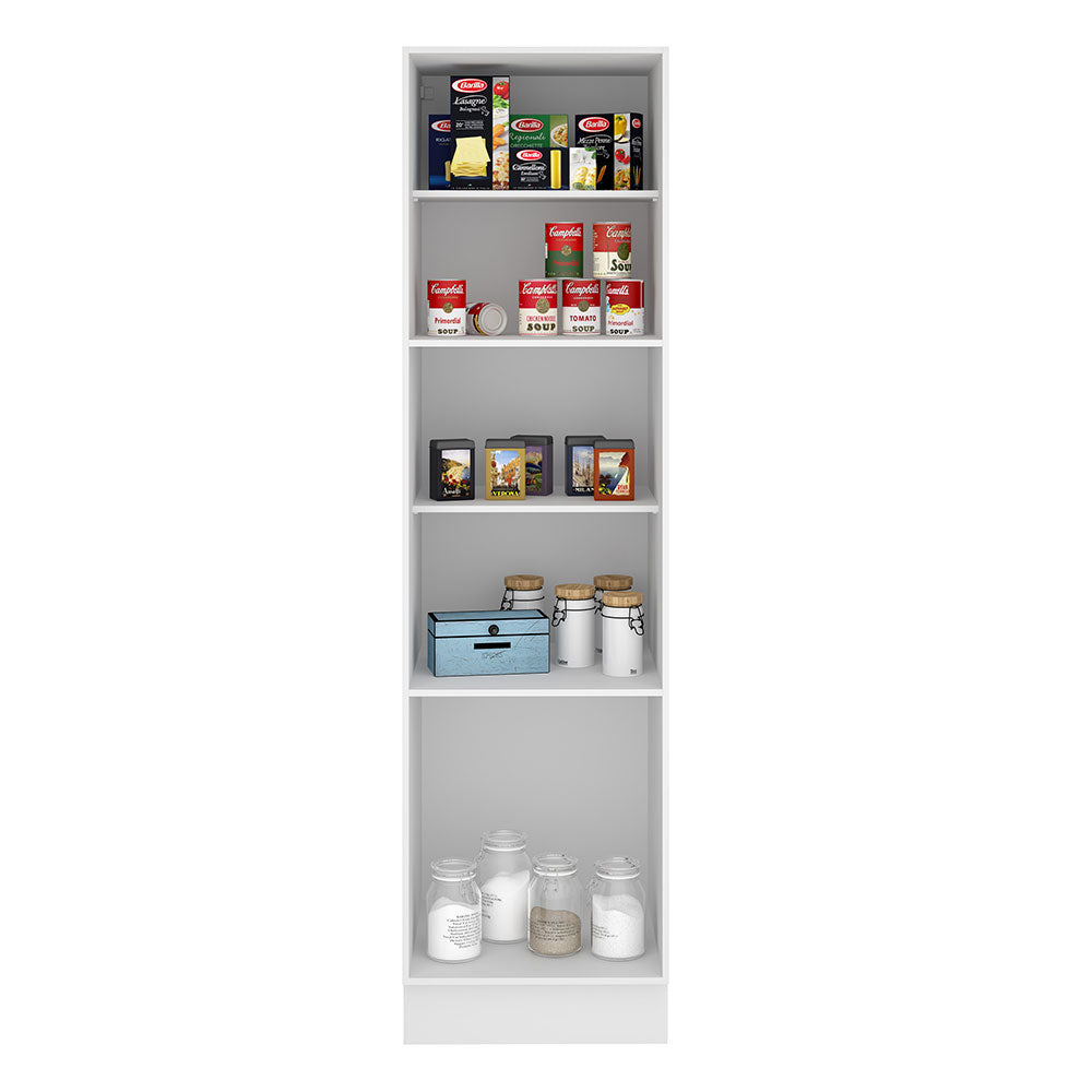 Mueble Despensa 60 cm 3 Puertas Glamy Blanco/Negro
