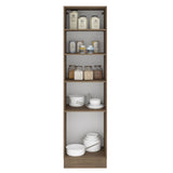 Mueble Despensa 60 cm 3 Puertas Glamy Marrón/Negro