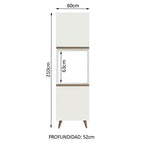 Mueble para Horno 60 cm 2 Puertas Blanco Reims Madesa