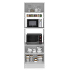 Mueble para Horno 70 cm 3 Puertas Blanco/Negro Glamy Madesa
