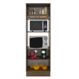 Mueble para Horno 70 cm 3 Puertas Marrón/Negro Glamy