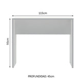 Barra de Cocina 115 cm Lux, Glamy y Agata Blanco