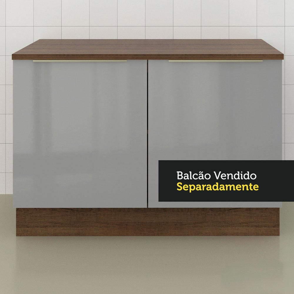 Encimera para Gabinete Bajo 120 cm Marrón Glamy y Lux Madesa