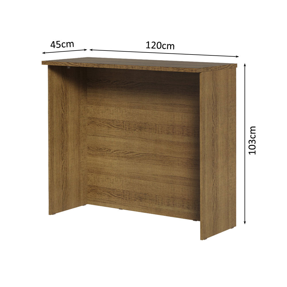 Isla de Cocina con Encimera 120 cm Marrón Madesa