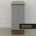 Encimera para Gabinete Bajo 60 cm Marrón Glamy y Lux Madesa