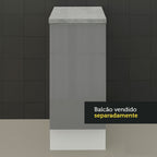 Encimera para Gabinete Bajo 60 x 35 cm Gris Glamy, Lux y Stella Madesa