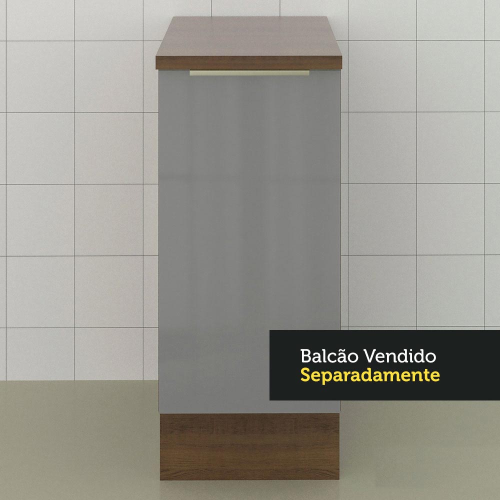 Encimera para Gabinete Bajo 60 cm Marrón Glamy, Lux y Stella Madesa