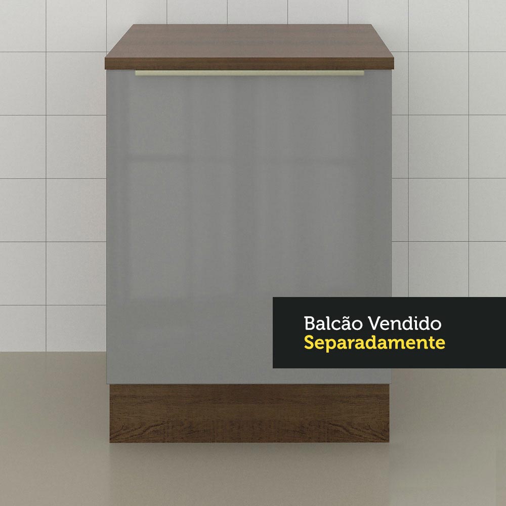 Encimera para Gabinete Bajo 60 x 60 cm Marrón Glamy, Lux y Stella Madesa