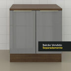 Encimera para Gabinete Bajo 70 cm Marrón Glamy y Lux Madesa
