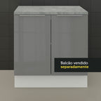 Encimera para Gabinete Bajo 70 cm Gris Lux, Glamy y Agata Madesa