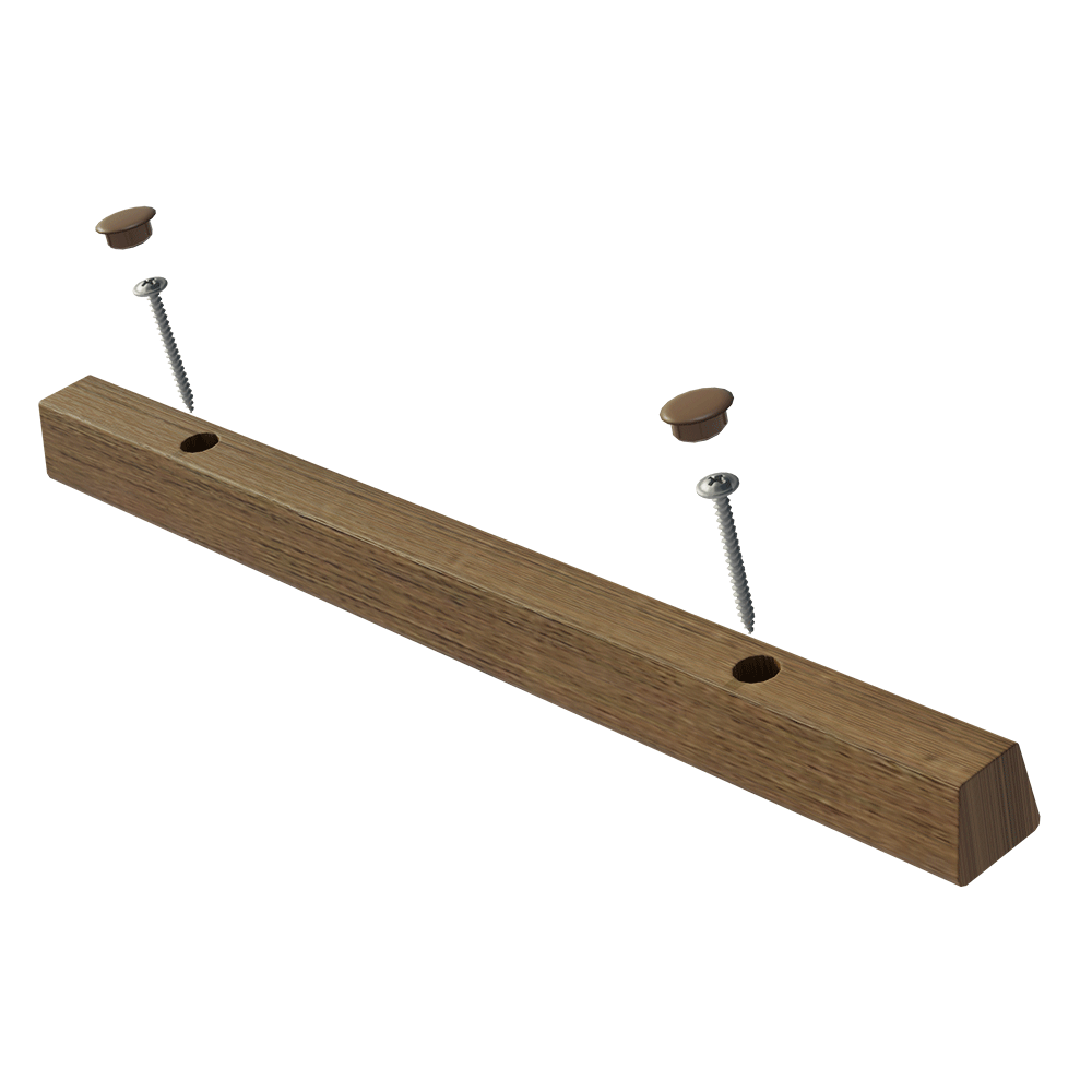 Kit de Respaldo para Silla Tapizada 2 Unidades Marrón Madesa