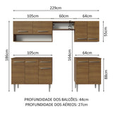 Cocina Integral Emilly 229cm 15