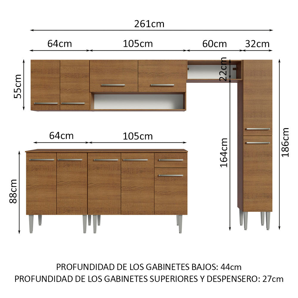 Cocina Integral Emilly 261cm 09