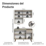 Cocina Compacta 120 cm Crema Nice Madesa 05