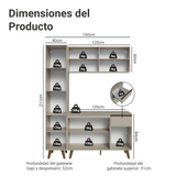 Cocina Compacta 160 cm Crema Nice Madesa 01