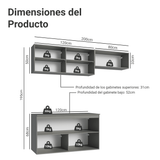 Cocina Compacta 200 cm Sin Patas Nice Gris 02