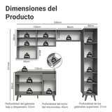 Cocina Integrale 240 cm Gris Nice Madesa 08