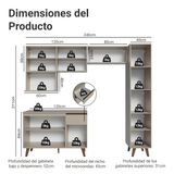 Cocina Integrale 240 cm Crema Nice Madesa 08