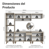 Cocina Integrale 260 cm Crema Nice Madesa 01
