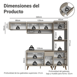 Cocina Integral 260 cm Crema Nice Madesa 04