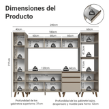 Cocina Integrale 280cm Crema Nice Madesa 01