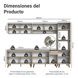 Cocina Integrale 300 cm Crema Nice Madesa 01