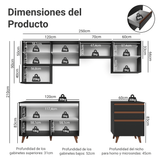 Cocina Integral 250 cm Reims Negro 09