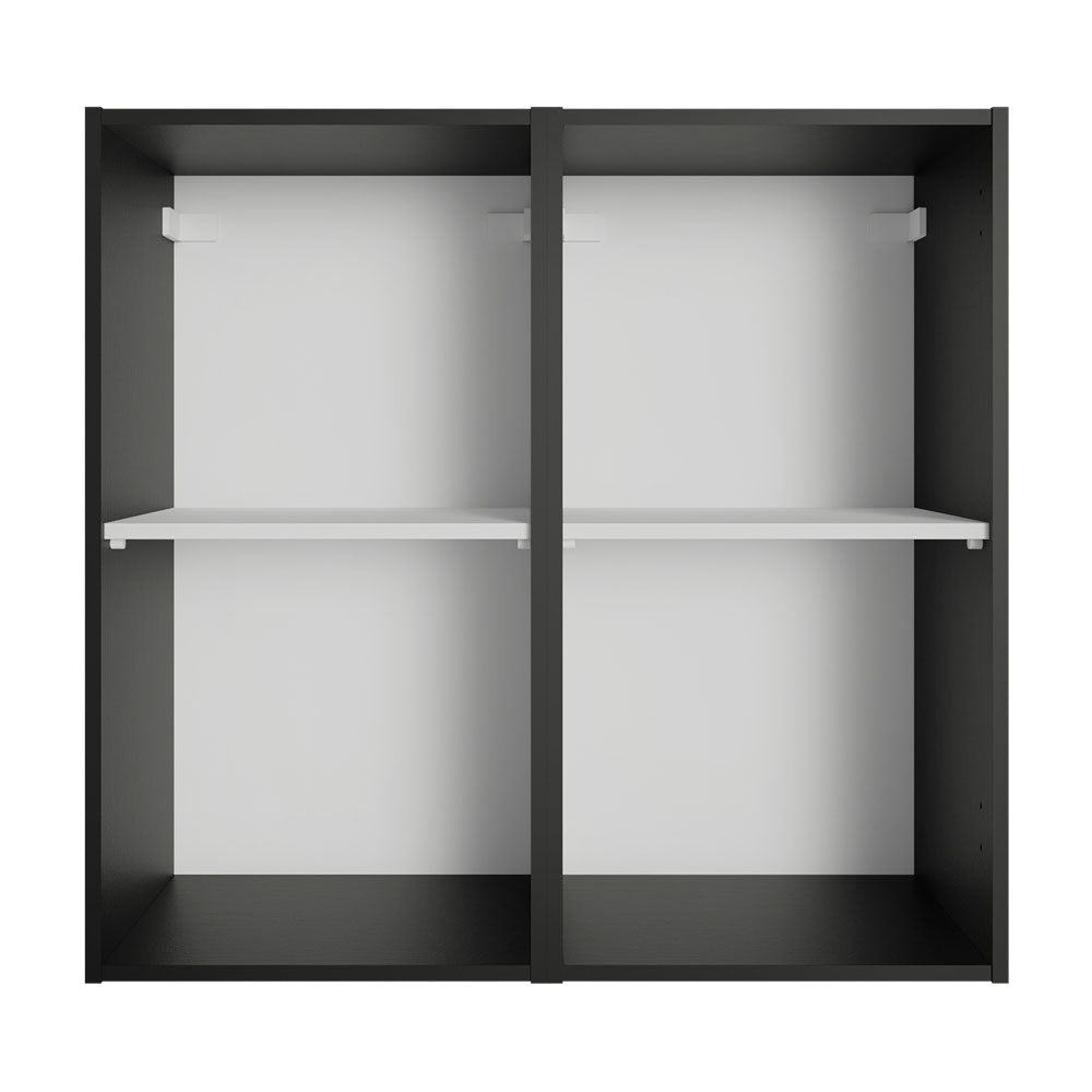 Gabinete Superior 70 cm 2 Puertas Negro Reims Madesa