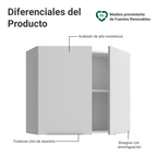 Gabinete Superior para Recámara 80 cm 2 Puertas Blanco Neo Madesa
