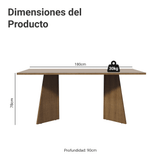 Escritorio Ejecutivo Director 180 cm 5388 Marrón/Crema