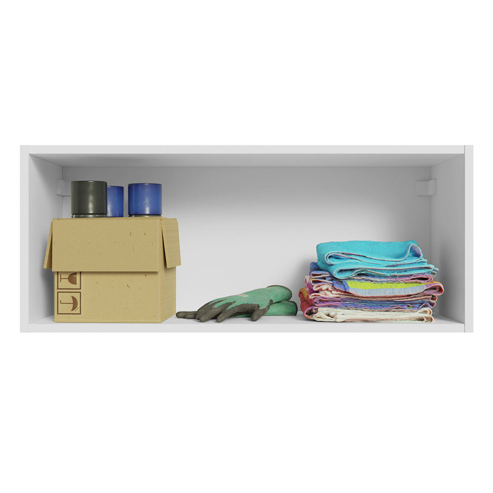 Gabinete Superior Multiuso 80 cm 1 Puerta Blanco/Gris Agata Madesa