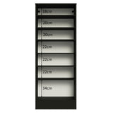 Zapatera Isis 1 Puerta con Espejo Negro