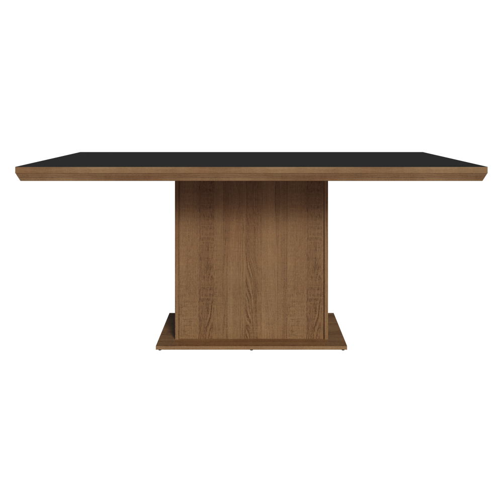 Mesa de Comedor 160 cm Marrón/Negro Madesa