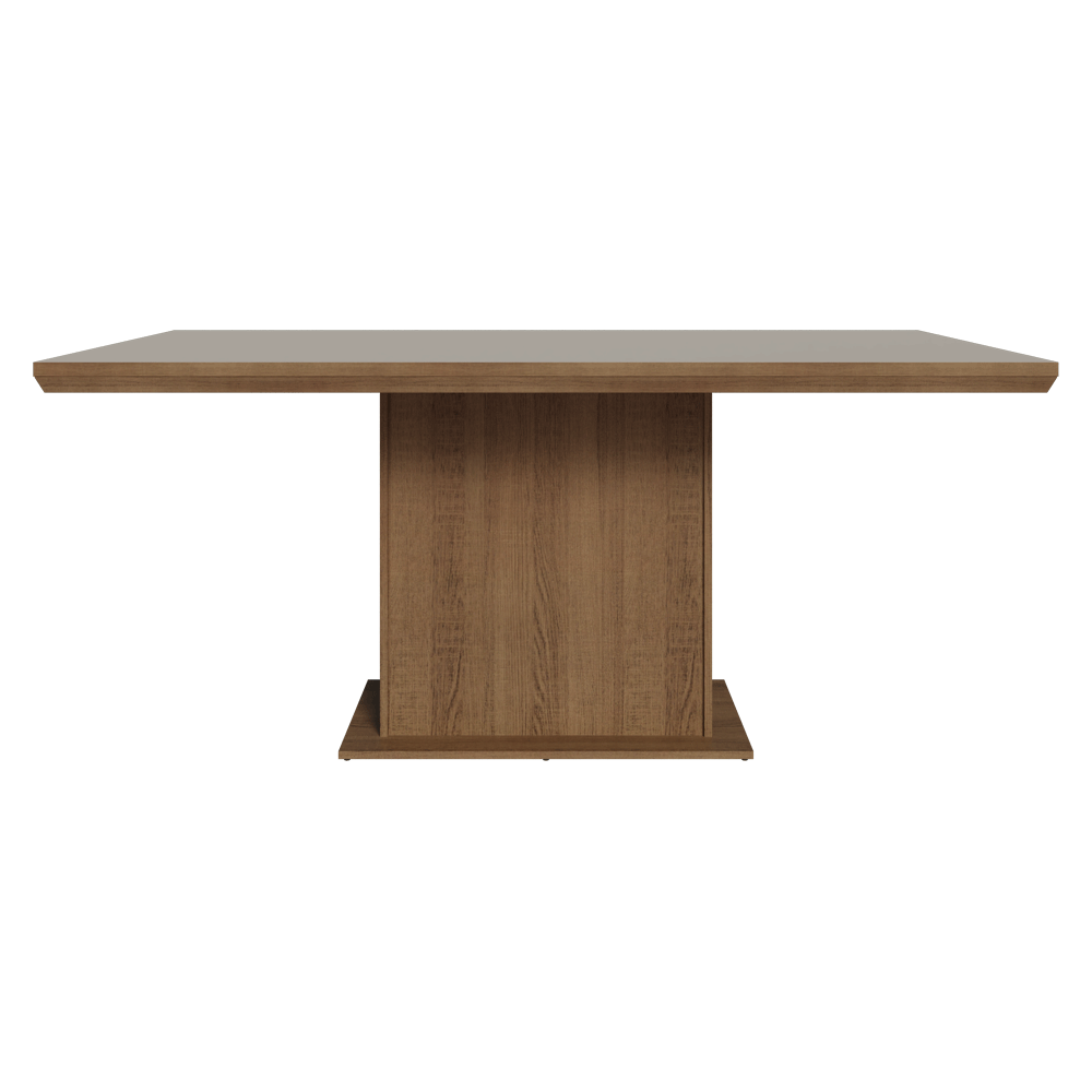 Mesa de Comedor 160 cm Marrón/Crema Madesa