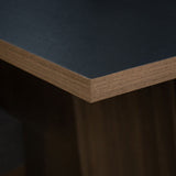 Juego de Comedor Mesa Encimera de Madera 6 Sillas Marrón/Negro Ohana